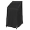 Modern Leisure Black Diamond Stackable/High Back Bar Chair Cover, Waterproof, 27 in. L x 27 in. W x 49 in. H, Black 3086 - alternate 1